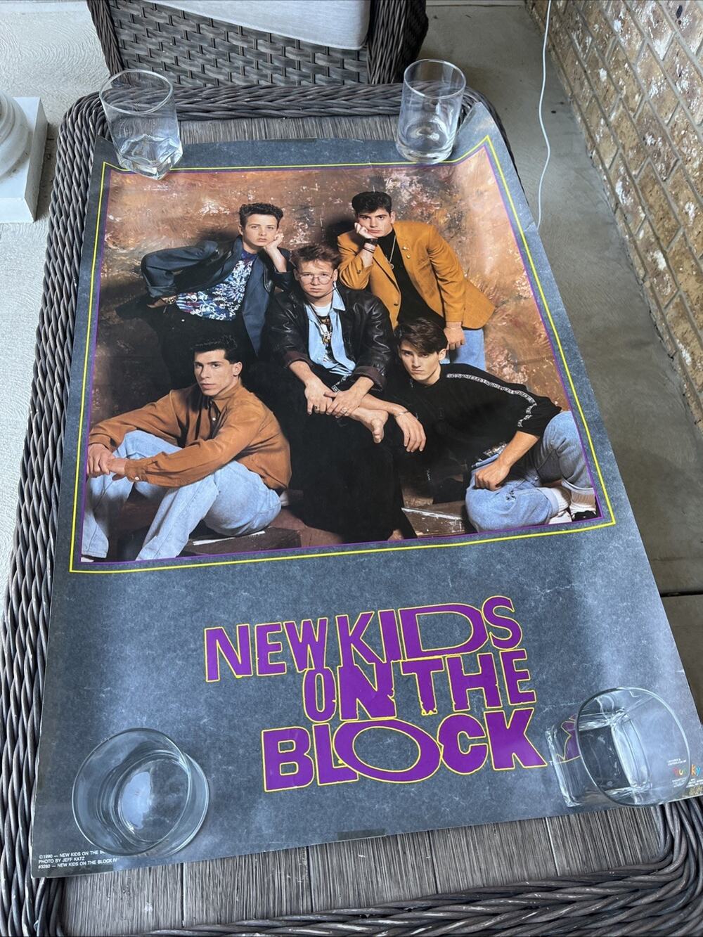 1990 New Kids On The Block 22x34" Poster--- Vintage & cool